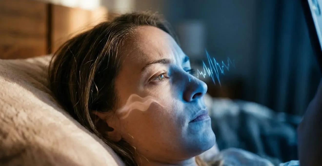 Visualisation des ondes cérébrales passant brutalement d'un état de calme à un état de stress au réveil