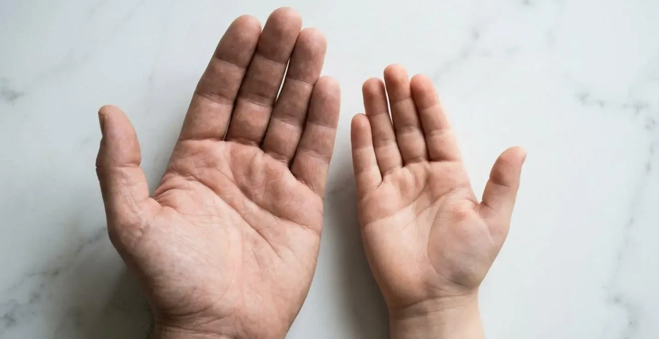 Méthode visuelle des portions à la main pour adulte et enfant